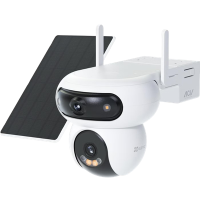 كاميرا EZVIZ CS-HB90X Dual 4G بعدستين مع لوحة شمسية 8 واط وتسجيل طوال اليوم