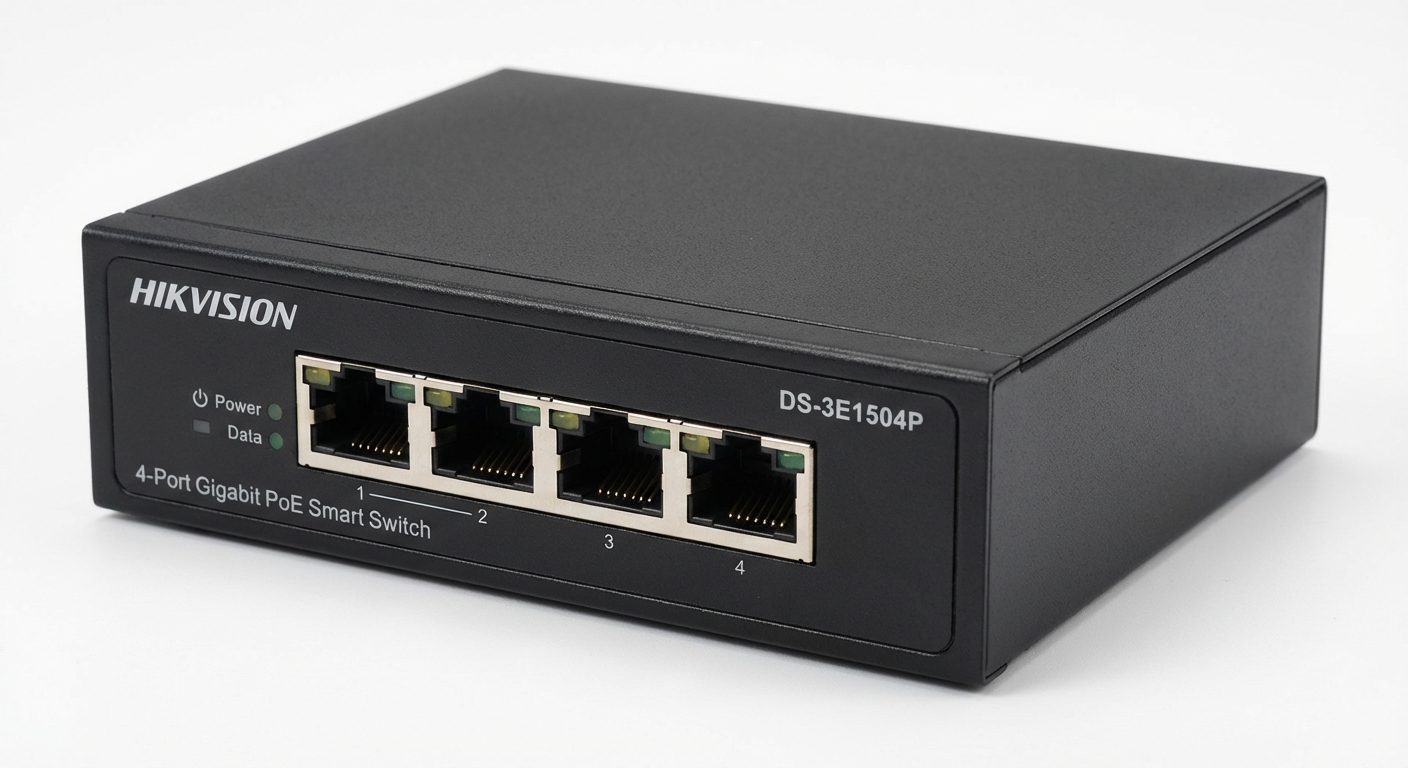 سويتش هيكفيجن 4 منافذ Gigabit POE ذكي